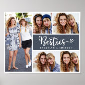 Besties Foto Collage Die besten Freunde Poster (Vorne)