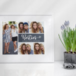 Besties Foto Collage Die besten Freunde Poster<br><div class="desc">Lass deiner BESTE FREUNDIN,  wie viel sie dir mit diesem Besties Foto Collage Design bedeutet.</div>