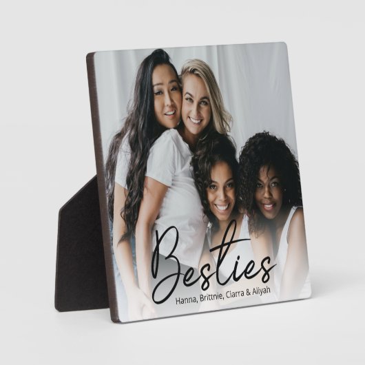 Besties Foto Fotoplatte (Vorderseite)