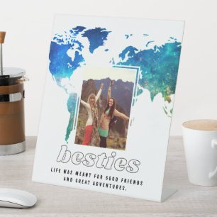 Besties Foto Karte Bester Freund Zitat Sockelschild