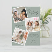 Besties FotoCollage | Galentinstag Feiertagskarte (Stehend Vorderseite)