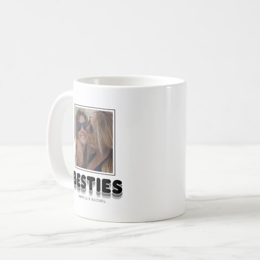 Besties Freundschaft BESTE FREUNDIN Foto Collage K Kaffeetasse (Vorderseite Links)