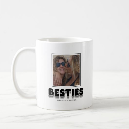 Besties Freundschaft BESTE FREUNDIN Foto Collage K Kaffeetasse (Links)