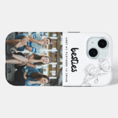 Besties Friend Quote Sechs FotoCollage Case-Mate iPhone Hülle (Rückseite (Horizontal))