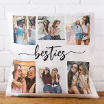 Besties Friends 6 Foto Collage Keepake Kissen<br><div class="desc">Feiern Sie Ihre Freundschaft mit den Besties Friends 6 Foto Collage Keepake Throw Kissen. Dieses personalisierte Kissen besticht durch eine wunderschön arrangierte Collage aus sechs hochgeschätzten Fotos, die unvergessliche Momente mit Ihren Bestien einfangen. Es ist aus hochwertigen Materialien gefertigt und verleiht jedem Raum eine stilvolle und gefühlvolle Touch, die sich...</div>