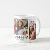 BESTIES Friends Forever Script 3 Foto Personalize Kaffeetasse (VorderseiteRechts)