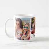 BESTIES Friends Forever Script 3 Foto Personalize Kaffeetasse (Links)