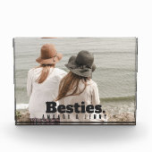 Besties Friendship Names & One Foto Block (Vorderseite)