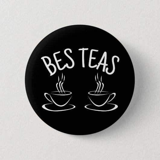 Besties Funny Friendship Button (Vorderseite)