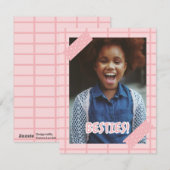 Besties Galentine-Tageskarte Feiertagskarte (Vorne/Hinten)