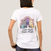 Besties Game Night - Cosy Chinchilla Vibes T-Shirt (Rückseite)