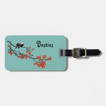 Besties geben zwei Vögel auf dem Gepäckträger-Tag 