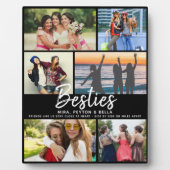 BESTIES-Geschenk für die besten Freunde Script Fot Fotoplatte (Vorderseite)