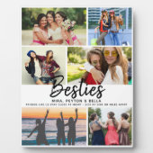 BESTIES-Geschenk für die besten Freunde Script Fot Fotoplatte (Vorderseite)