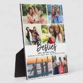 BESTIES-Geschenk für die besten Freunde Script Fot Fotoplatte (Seite)