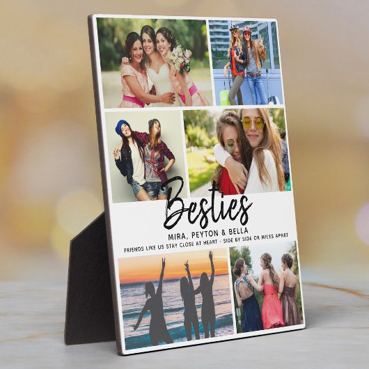 BESTIES-Geschenk für die besten Freunde Script Fot Fotoplatte