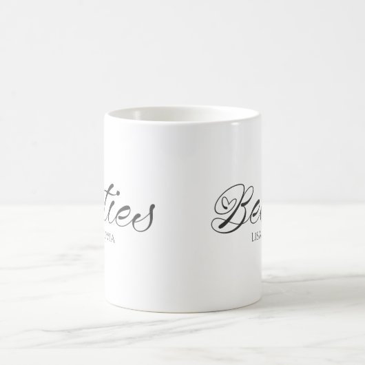 Besties Individuelle Name Bester Freund Kaffeetasse (Mittel)