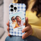 Besties Instant Foto Blue Schachbrett Case-Mate iPhone Hülle