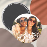 Besties Magnet for Best Friends BESTE FREUNDIN Fot<br><div class="desc">Individueller Foto Magnet für beste Freunde mit "Besties" und "Est. 20XX" für Ihre BESTE FREUNDIN Foto und personalisierten Jahr,  um beste Freunde zu werden.</div>