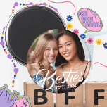 Besties Magnet for Best Friends BESTE FREUNDIN Fot<br><div class="desc">Individueller Foto Magnet für beste Freunde mit "Besties" und "Est. 20XX" für Ihre BESTE FREUNDIN Foto und personalisierten Jahr,  um beste Freunde zu werden.</div>