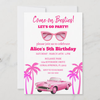 Besties Malibu Puppenstand Geburtstag Einladung