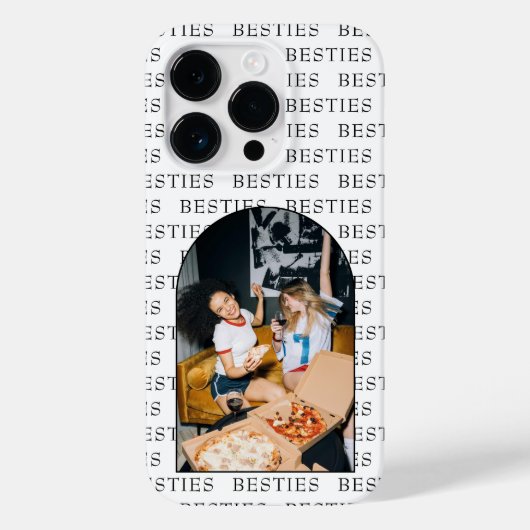 Besties Minimal Foto iPhone 14 Fall Case-Mate iPhone Hülle (Rückseite)