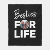 Besties Modern BESTE FREUNDIN Best Friends Foto Fu Fleecedecke (Vorderseite)