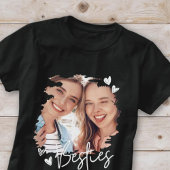 Besties Modern Cool Hearts Best Friends Foto T-Shirt
