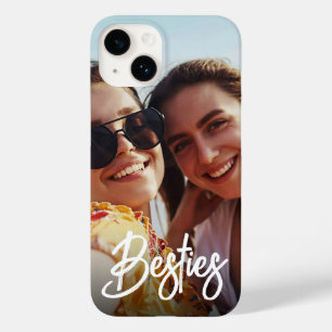 Besties Modern Script Best Friends Foto Case-Mate iPhone 14 Hülle