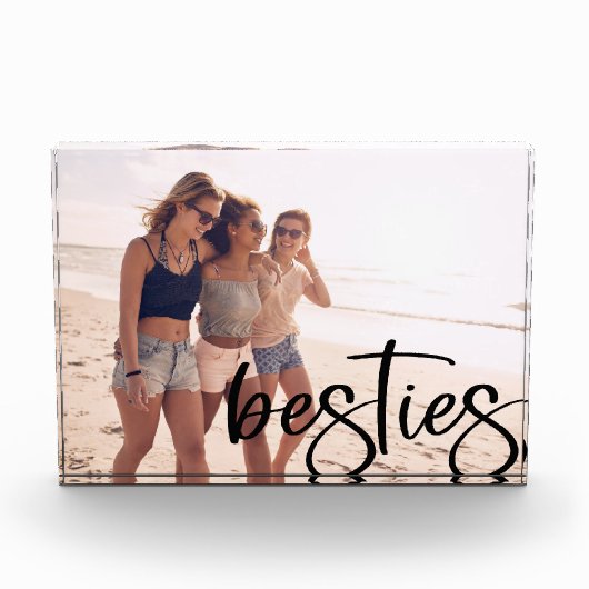 Besties moderne Drehbücher, schwarzer Schriftart Fotoblock (Vorderseite)