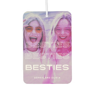 Besties Moderner Text und Farbeffekt des Fotos Autolufterfrischer