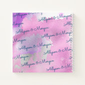 Besties, Namen und Ihr Foto Notizblock (Rückseite)