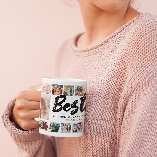 Besties Names BESTE FREUNDIN Foto Collage Kaffeetasse