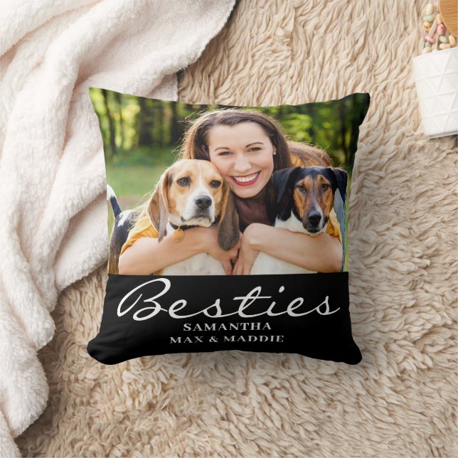 Besties Pet Foto Kissen (Decke)