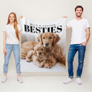 Besties Pets PhotoPop Fleecedecke