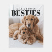 Besties Pets PhotoPop Fleecedecke (Vorderseite)