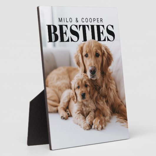 Besties Pets PhotoPop Fotoplatte (Seite)