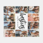 Besties Photo Collage Bff Fleecedecke (Vorderseite (Horizontal))