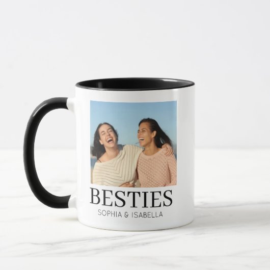Besties Photo Mug | Personalized Best Friends Gift Tasse (Links)