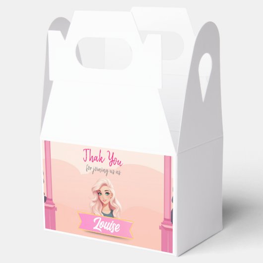 Besties Pink Doll Geburtstag Geschenkschachtel (Geöffnet)