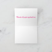 Besties Pink Doll geklappt Danke Karte (Innenseite)