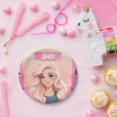 Besties Pink Doll Girly Party Pappteller (Party)