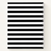 Besties Pink Flamingos Schwarz-weiße Streifen Cust Notizblock (Rückseite)