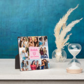 Besties Pink Geschenk für Freunde Foto Collage Fotoplatte (InSitu)