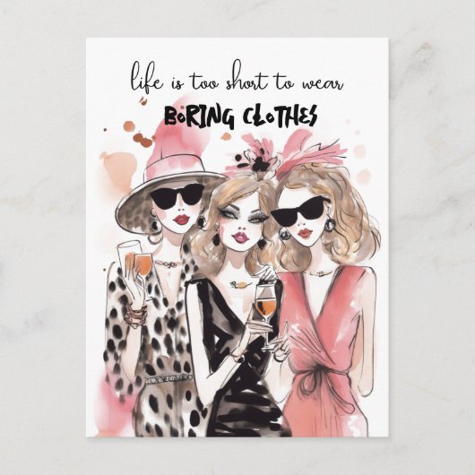 Besties Postcard Postkarte (Vorderseite)