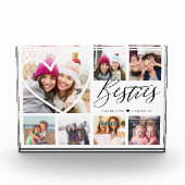 Besties Script 7 Foto Best Friends Collage Heart (Vorderseite)