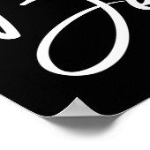 Besties Script Custom Foto Collage Poster (Ecke)