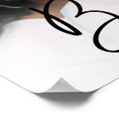 Besties Script Custom Foto Poster (Ecke)