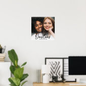 Besties Script Custom Foto Poster (Heimbüro)