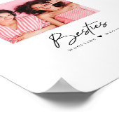 Besties Script Foto Best Friends Herzlich Willkomm Poster (Ecke)